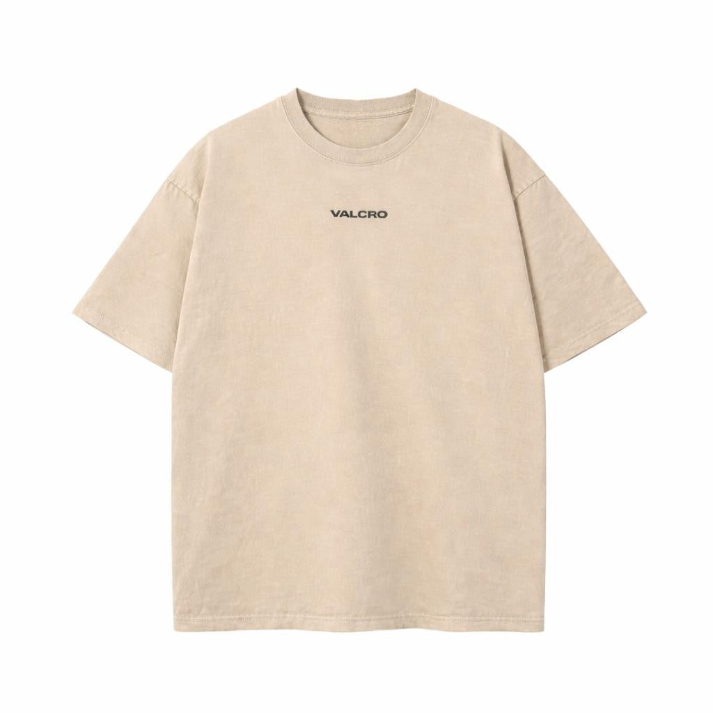 Valcro Washed T-Shirts Beige
