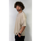 Valcro Washed T-Shirts Beige