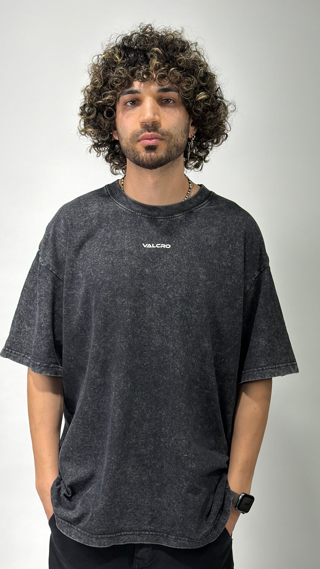 Valcro Washed Tshirts Black 