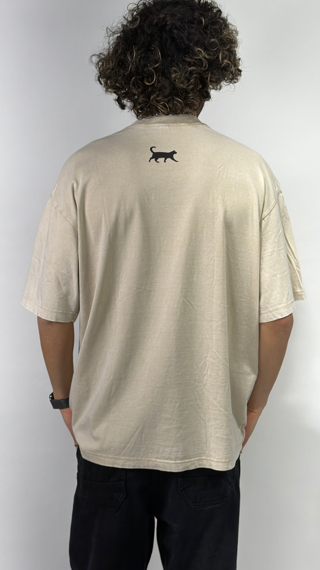 Valcro Washed T-Shirts Beige
