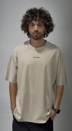 Valcro Washed T-Shirts Beige